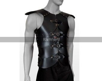 Kids Elven Pauldrons #DK5101-2 Pretend Play Childrens Leather Armour