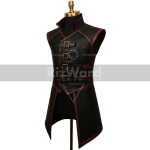 Medieval Viking Leather Jerkin Ren Faire Leather Vest with Buckle Straps Medieval Gambeson Renaissance Jerkin for Fantasy Cosplay Costume