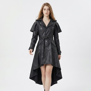 Modest Leather Dress - Etsy