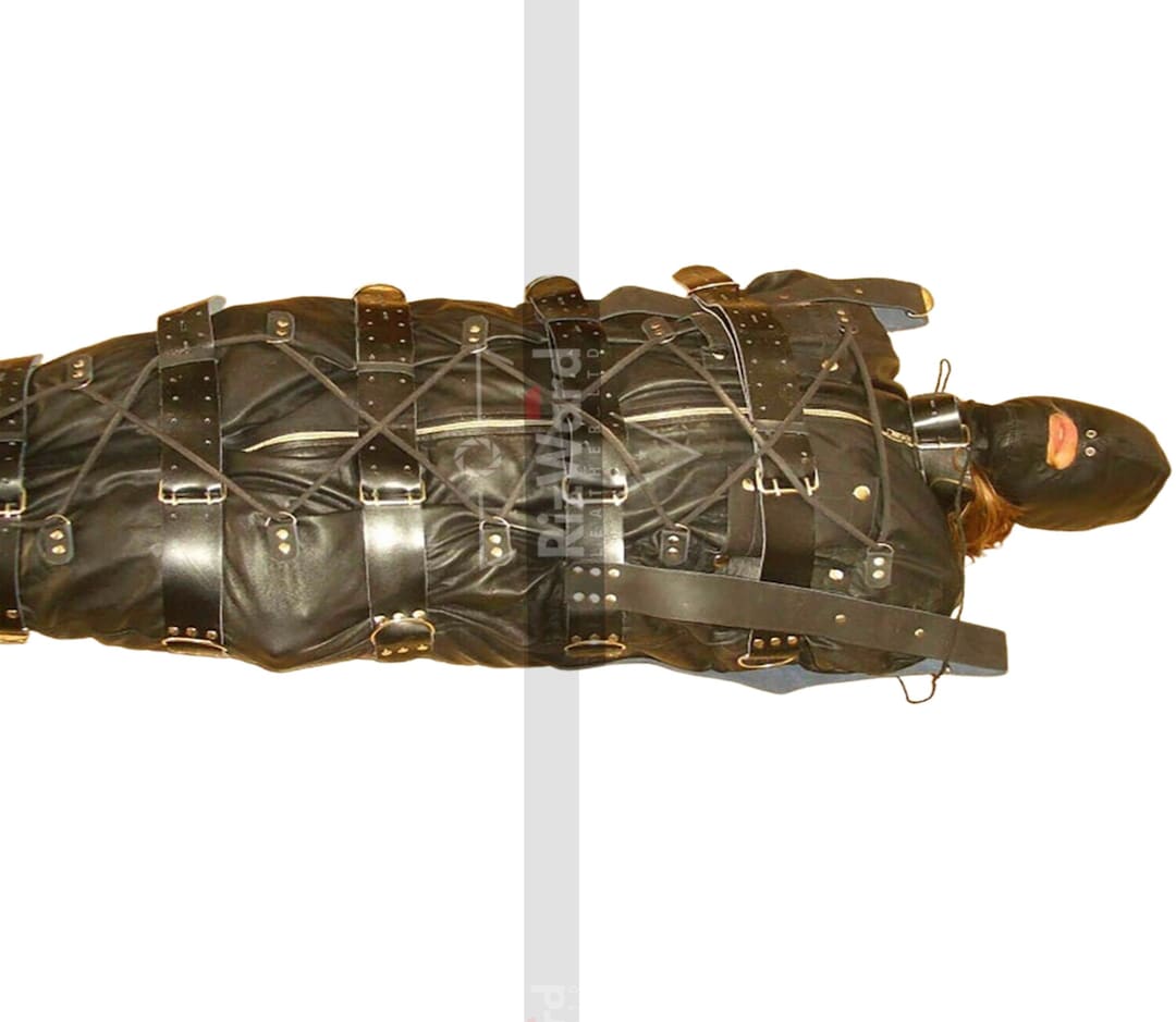 Exclusive Heavy Duty Bondage Leather Sleepsack BDSM Straight Jacket