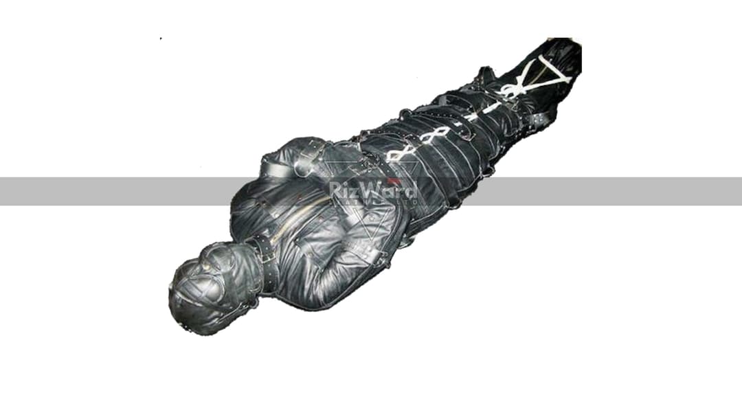 Heavy Duty Leather Sleepsack Bondage Straight Jacket Combo Bondage Gear