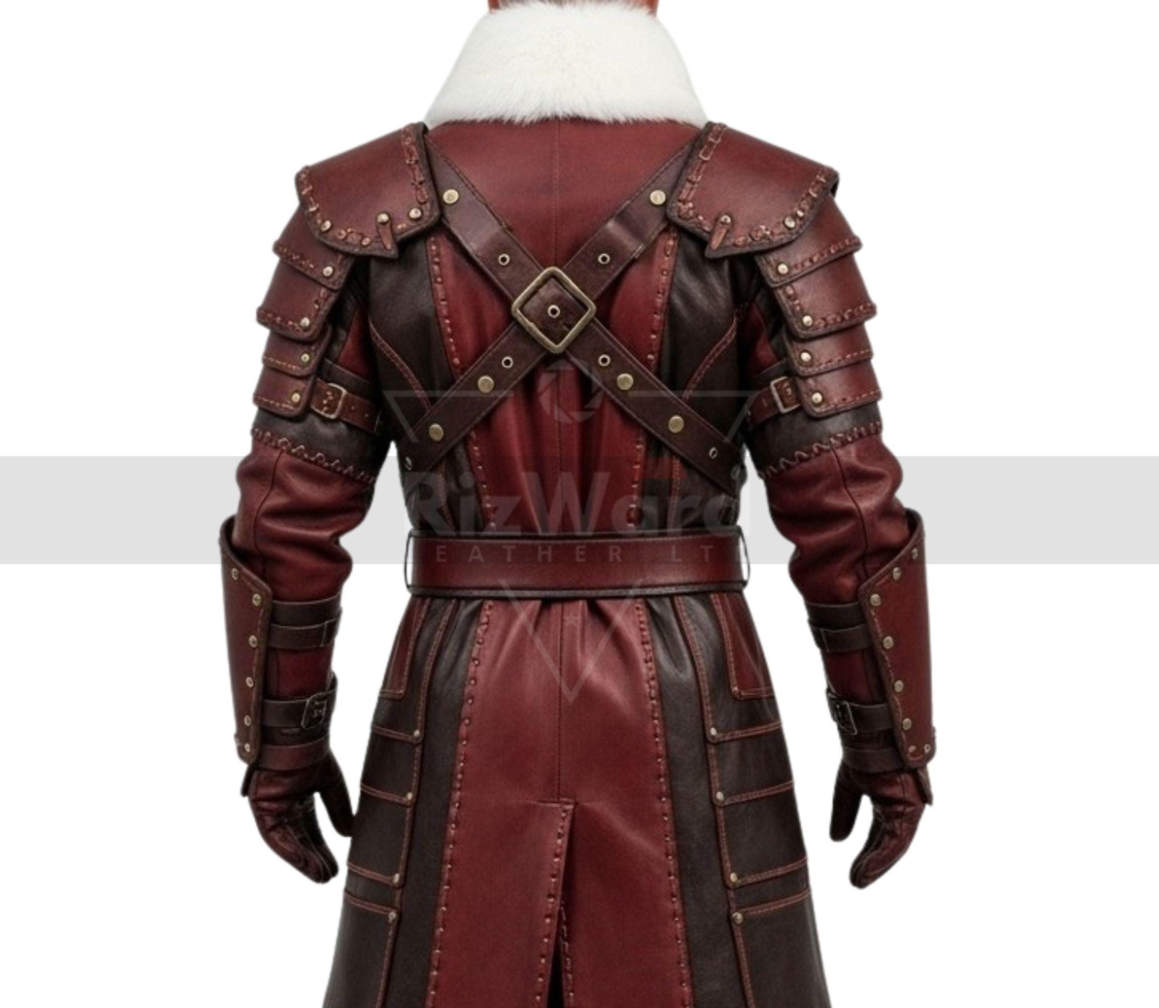 Sentinel Coat Handmade Leather Sentinel Santa Coat - Gothic Christmas Cosplay Costume ...