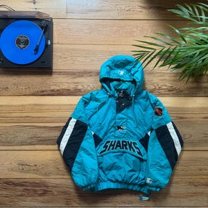 San Jose Sharks Starter Jacket - Size Medium - Etsy