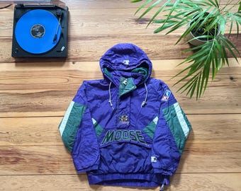 Starter ×NHL Anaheim Ducks ジャケット Anaheim Ducks Mighty Ducks Starter Jacket - Size XL - Etsy