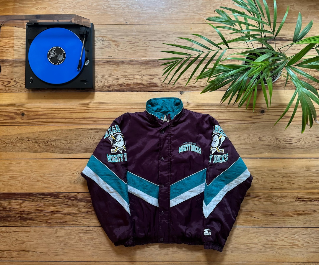 Mighty Ducks Starter ジャケットキヤップスターターセト Anaheim Ducks Mighty Ducks Starter Jacket - Size Large - Etsy