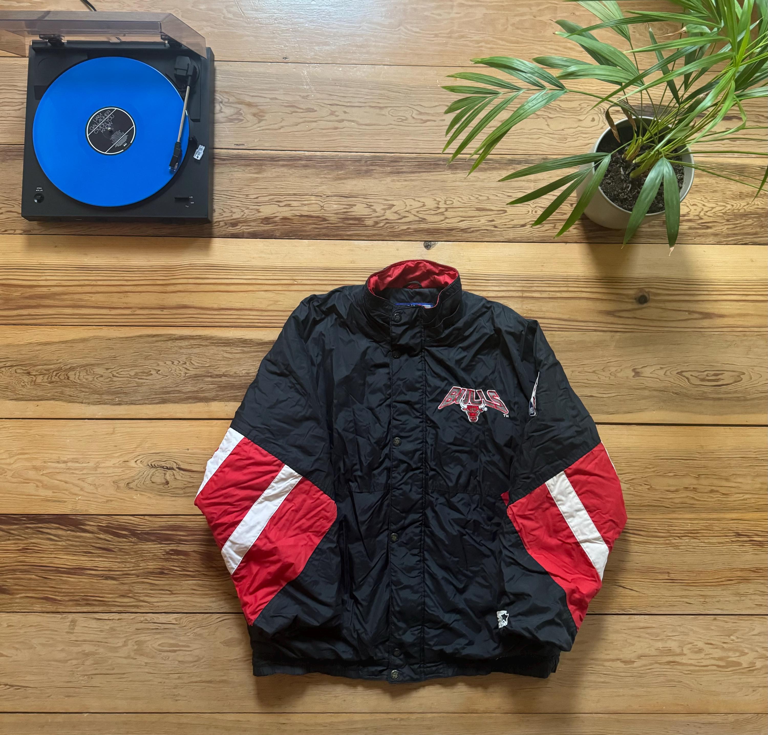 Chicago Bulls Starter Jacket - Size XL - Etsy