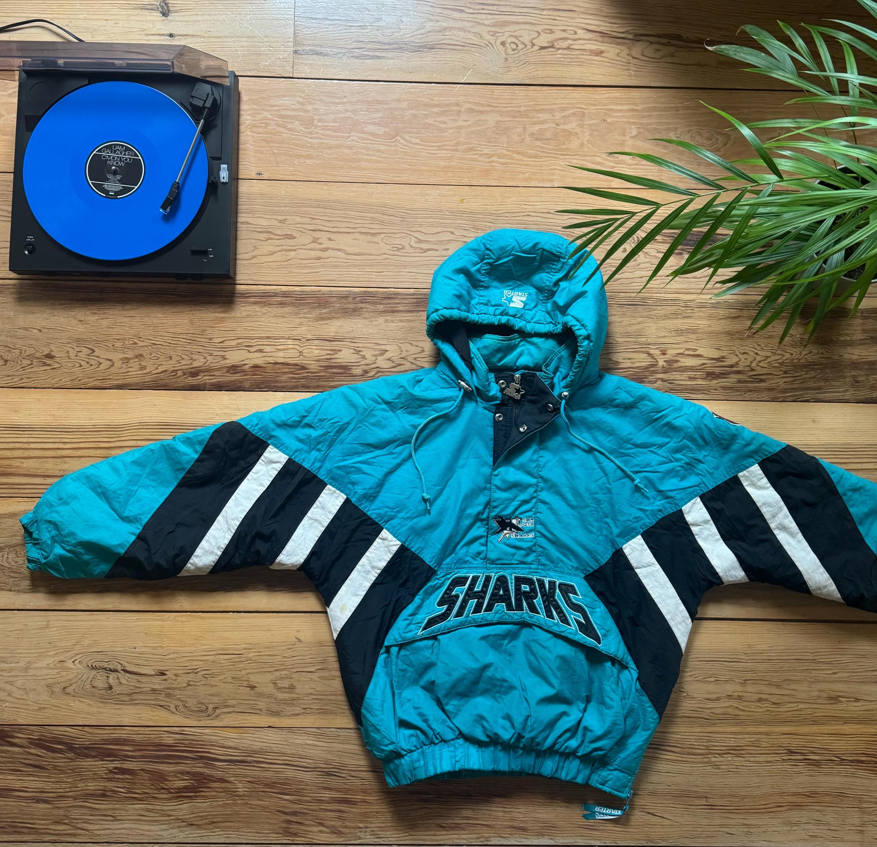 San Jose Sharks Starter Jacket - Size Medium - Etsy