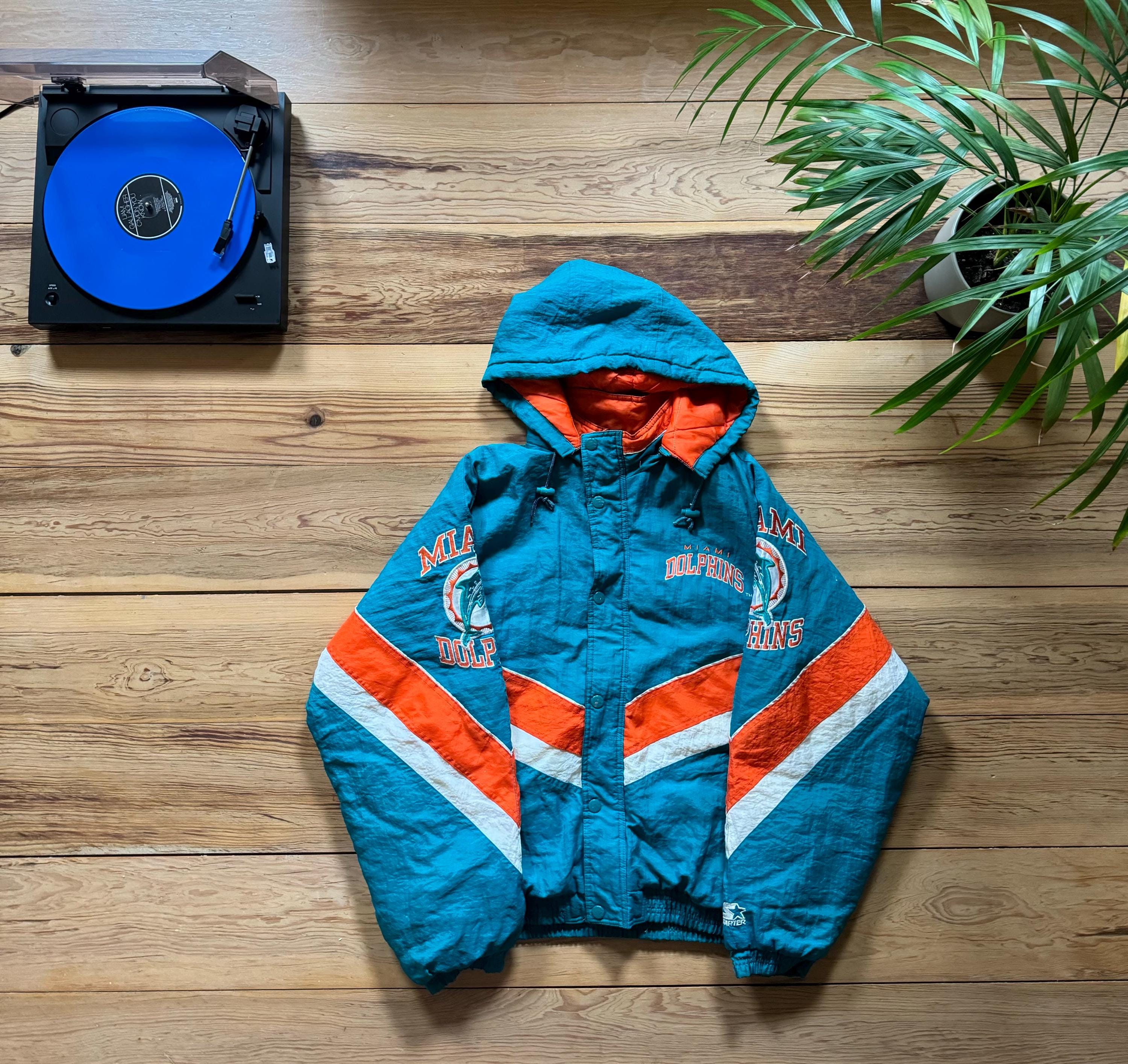 Miami Dolphins Starter Jacket - Size Large - Etsy