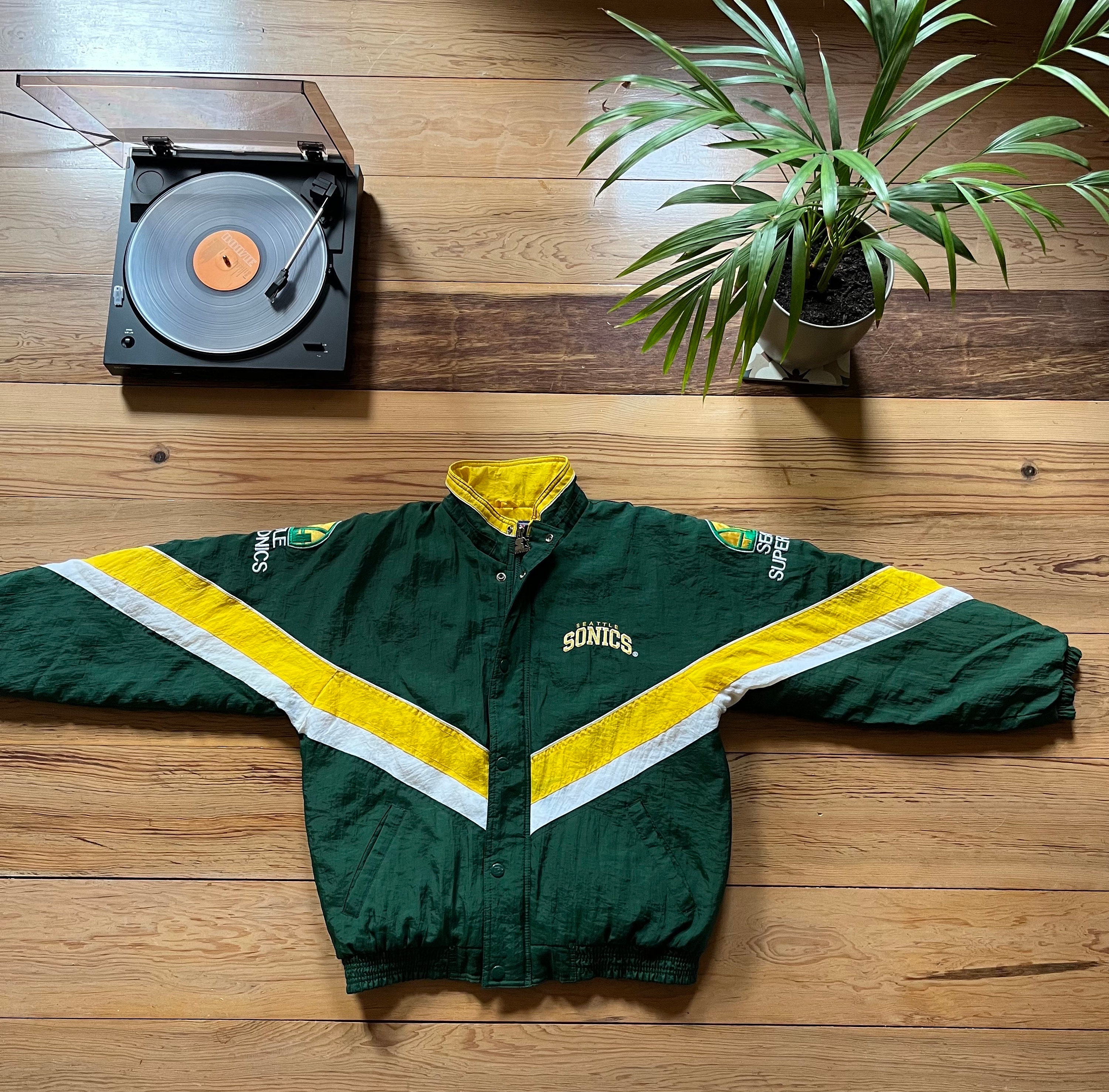 Seattle Supersonics Vintage Starter Pullover Jacket Size Medium