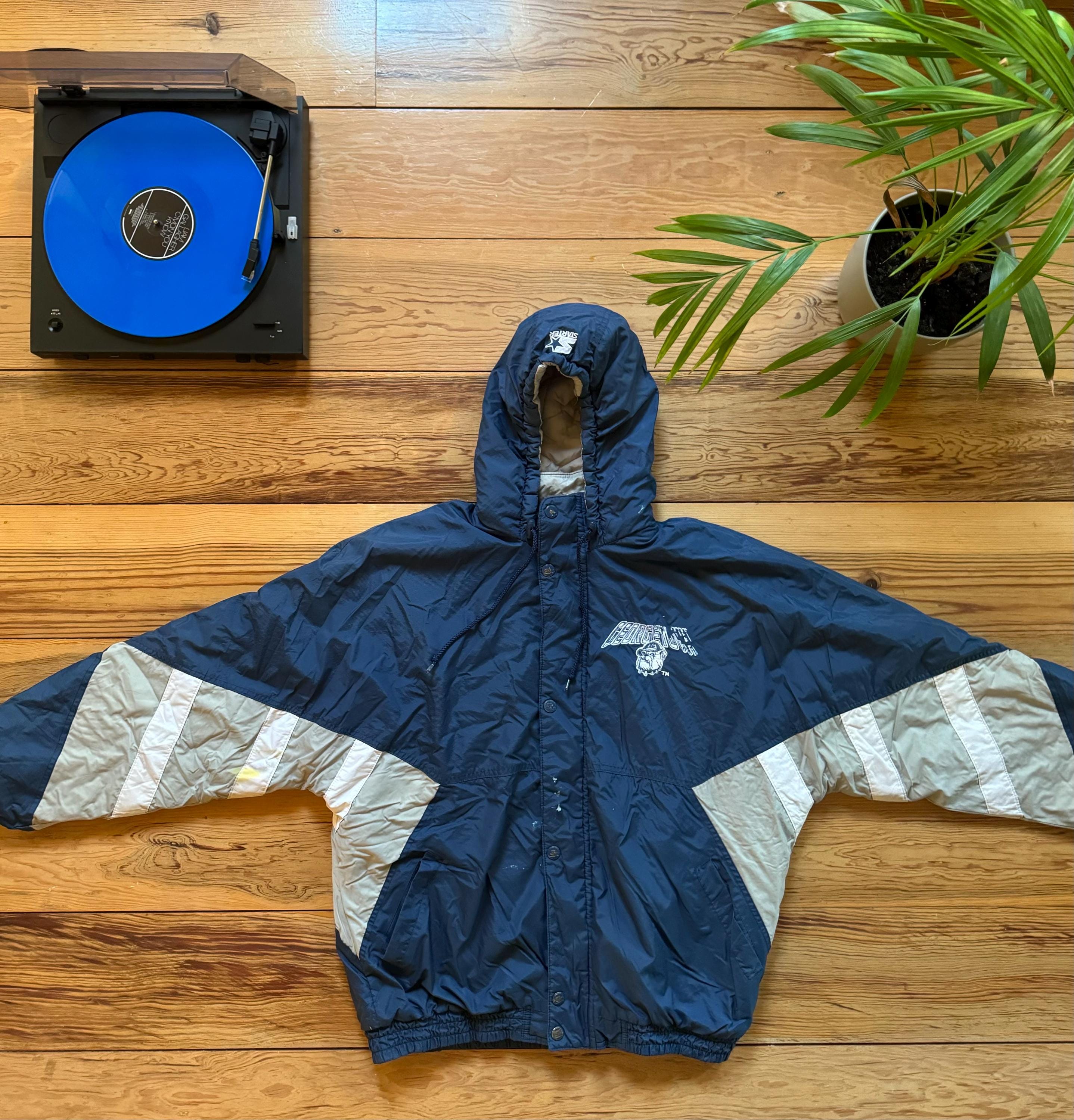 Georgetown Hoyas Starter Jacket - Size XL - Etsy