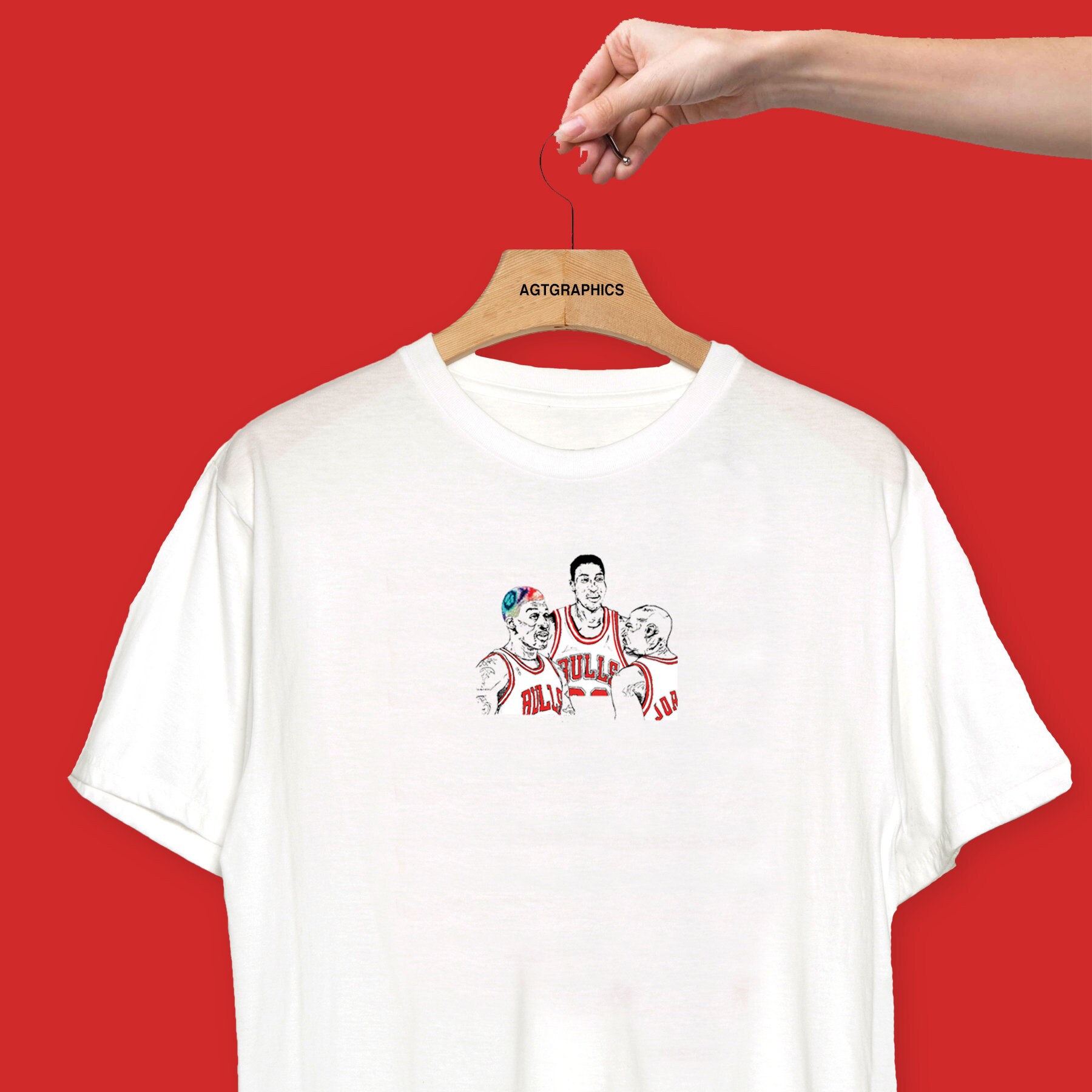Chicago Bulls GRAPHIC T-shirt. White 