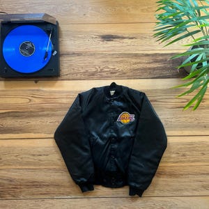 Los Angeles Lakers Chalk Line Satin Jacket - Size Small