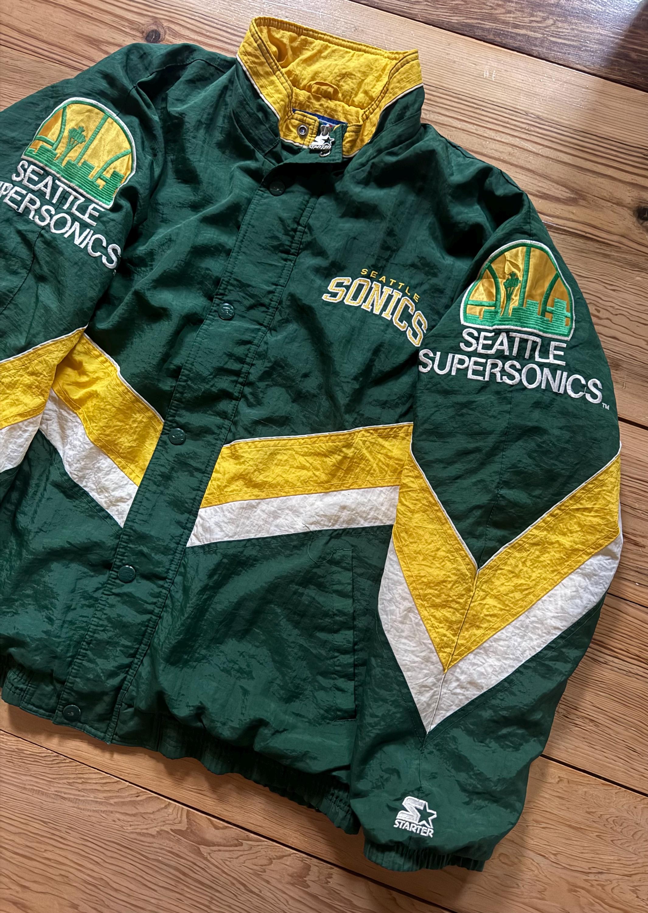 Seattle Supersonics Starter Jacket NBA - Size XL - Etsy