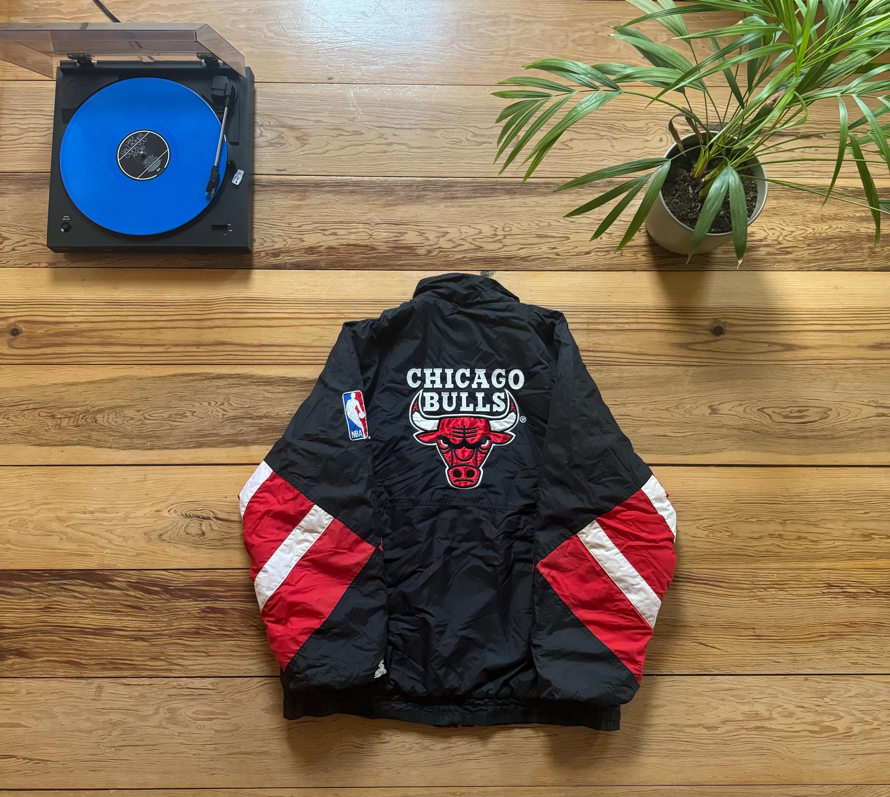 Chicago Bulls Starter Jacket - Etsy Chicago Bulls Starter Jacket - Etsy