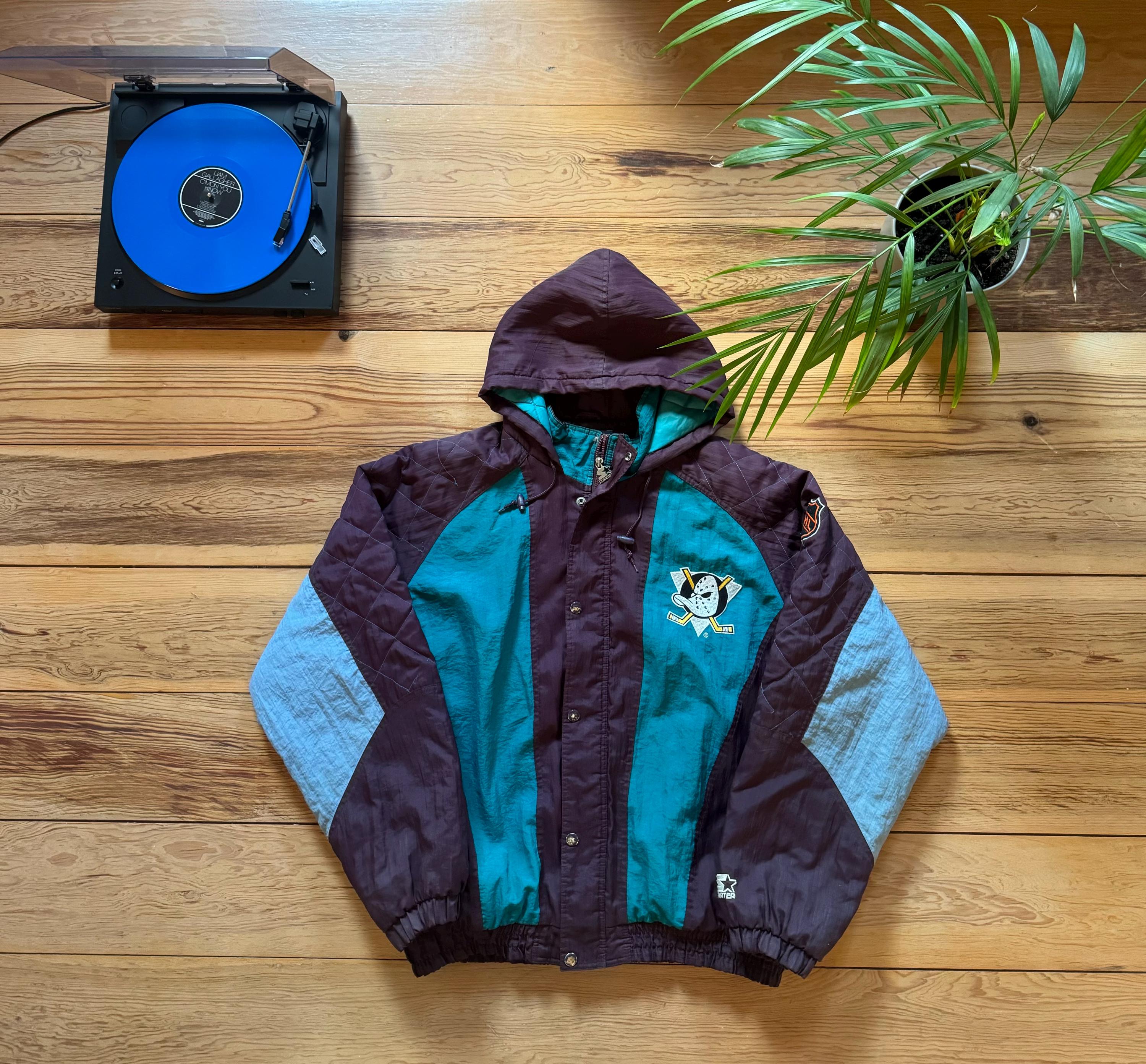 Anaheim Ducks Mighty Ducks Starter Jacket Size XXL