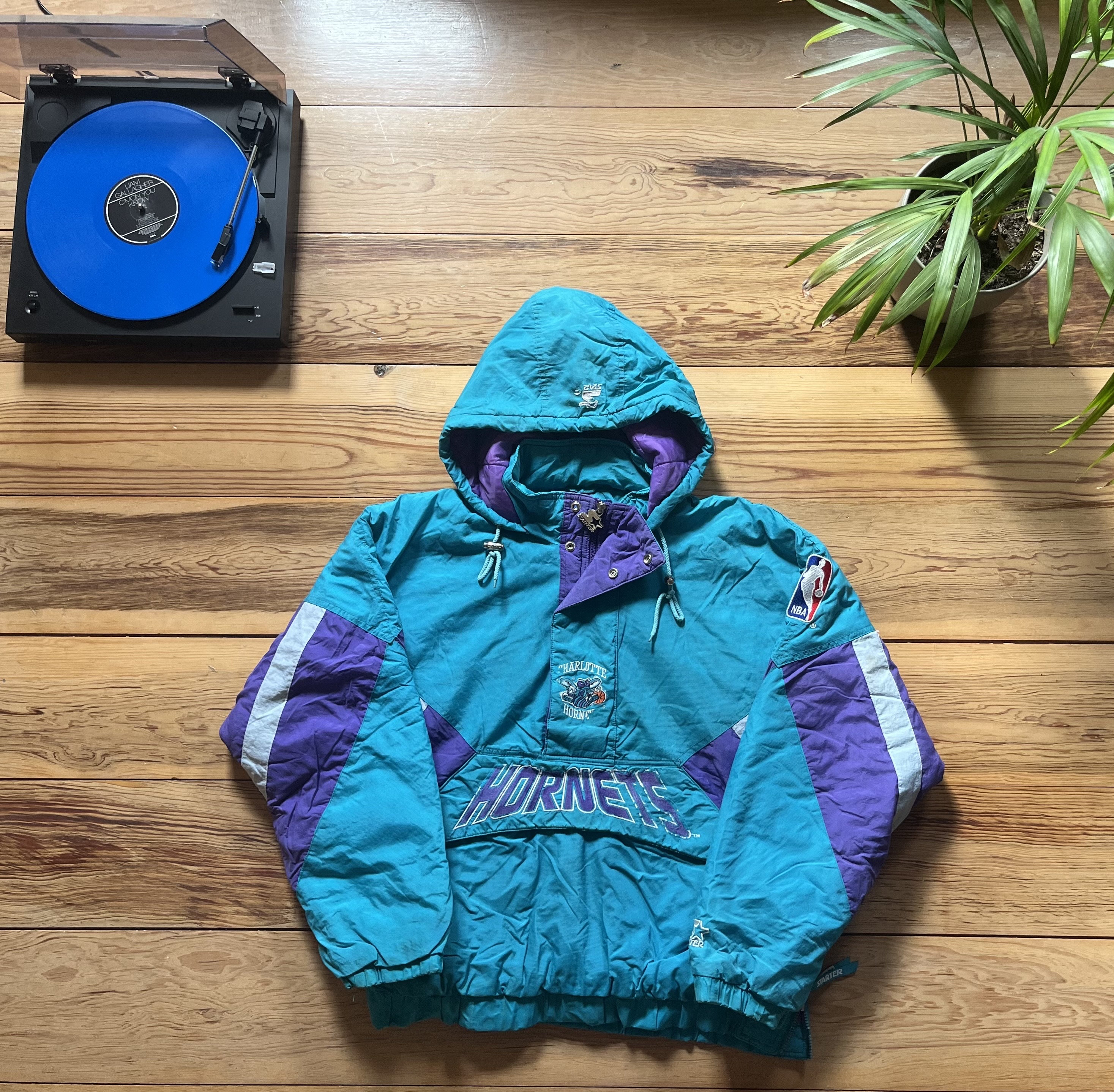 Charlotte Hornets Starter Jacket - Size Large - Etsy Charlotte Hornets Starter Jacket - Size Large - Etsy