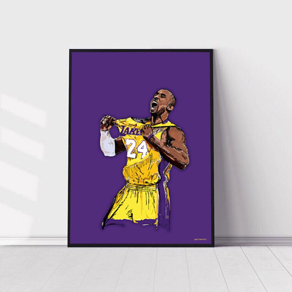 white kobe bryant shirt