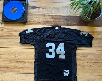 Bo Jackson #34 Oakland Raiders 1987 Football Jersey Mitchell Ness Black Size XXL