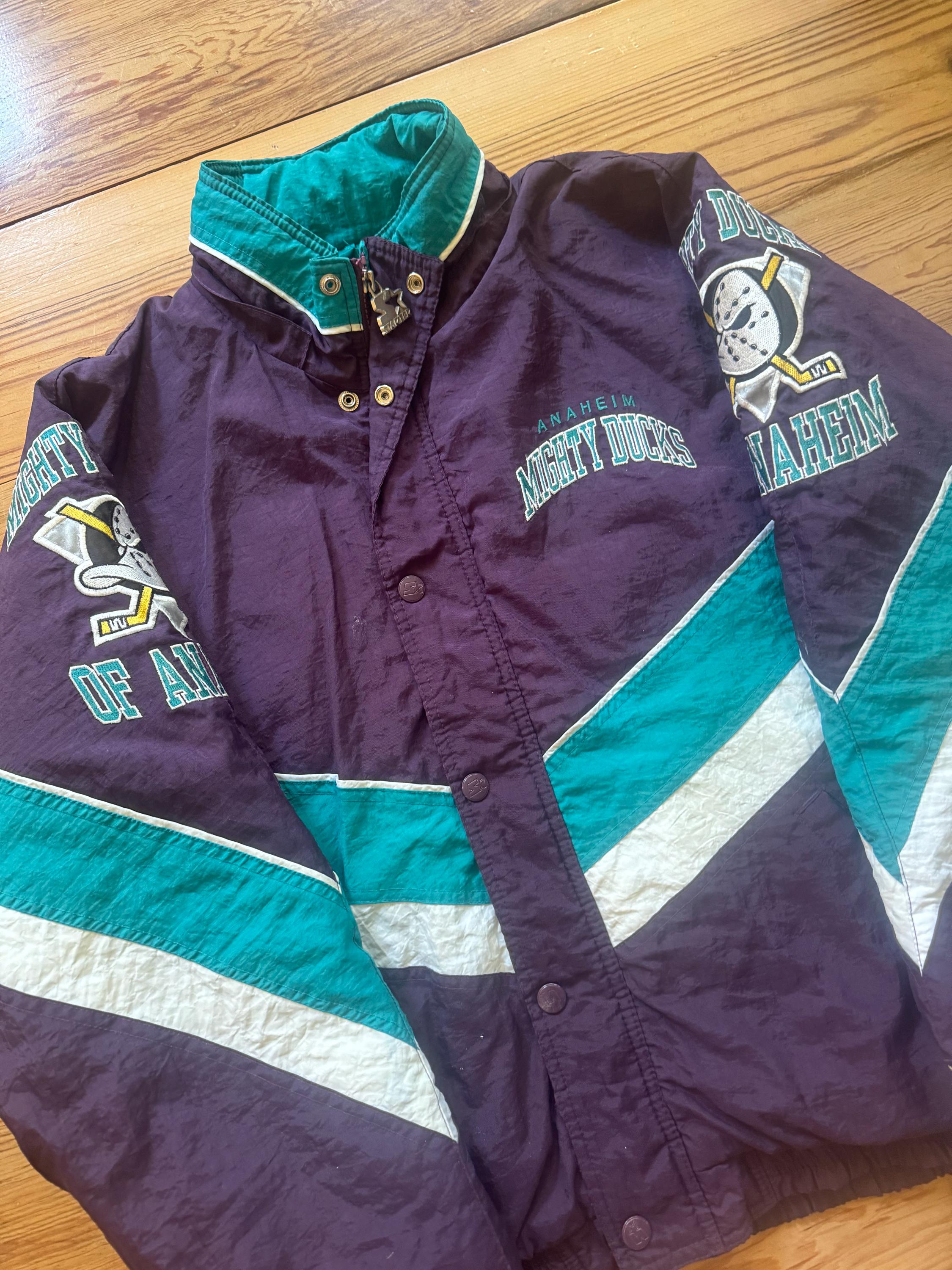 Anaheim Ducks Mighty Ducks Starter Jacket - Size Medium - Etsy