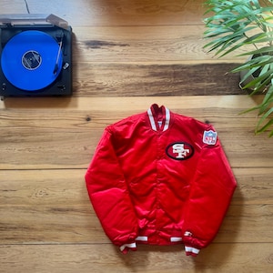 San Francisco 49ers Satin Starter Jacket - Size Large