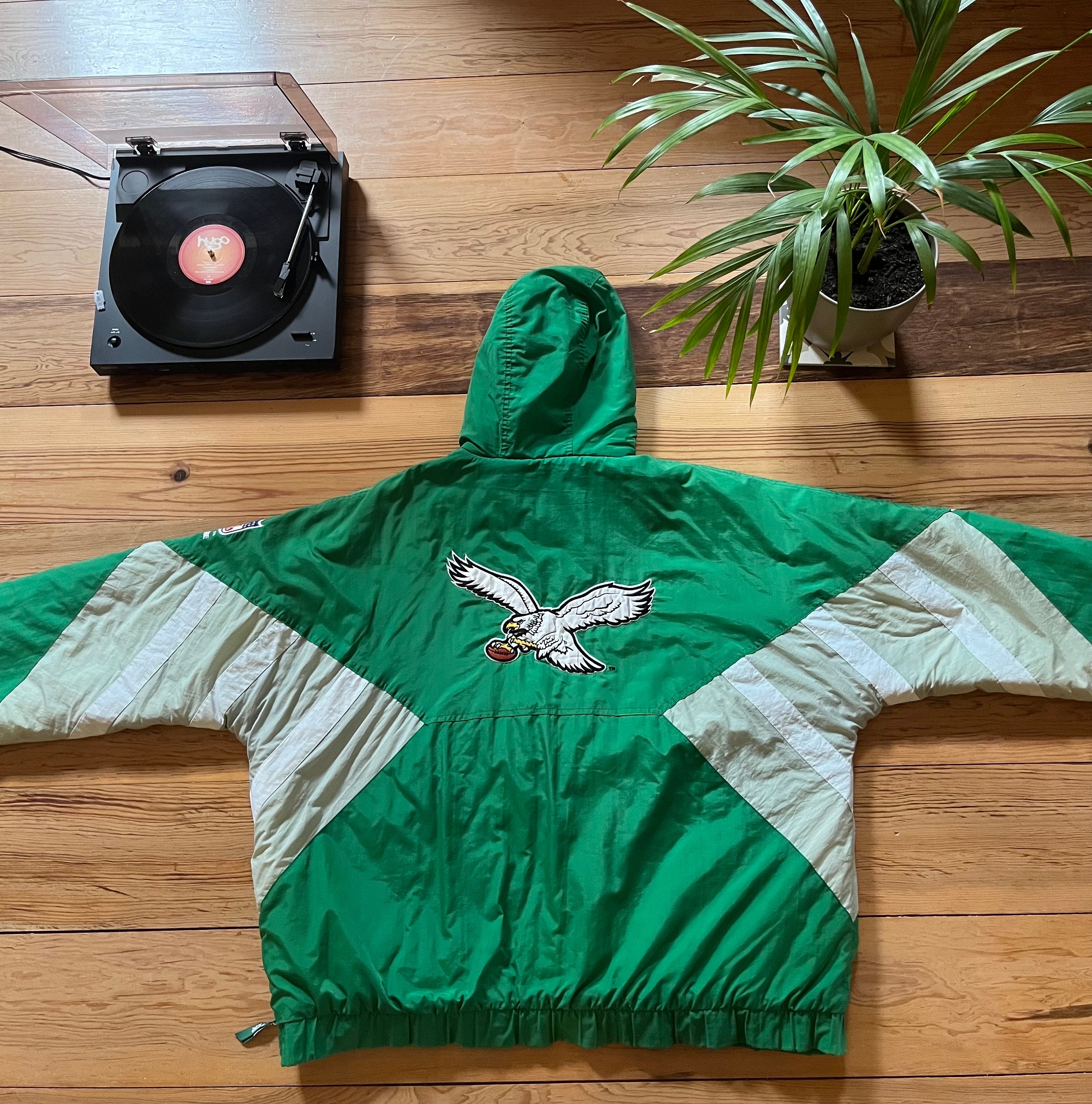 Vintage Reebok - Philadelphia Eagles Leather Jacket 1990s X-Large