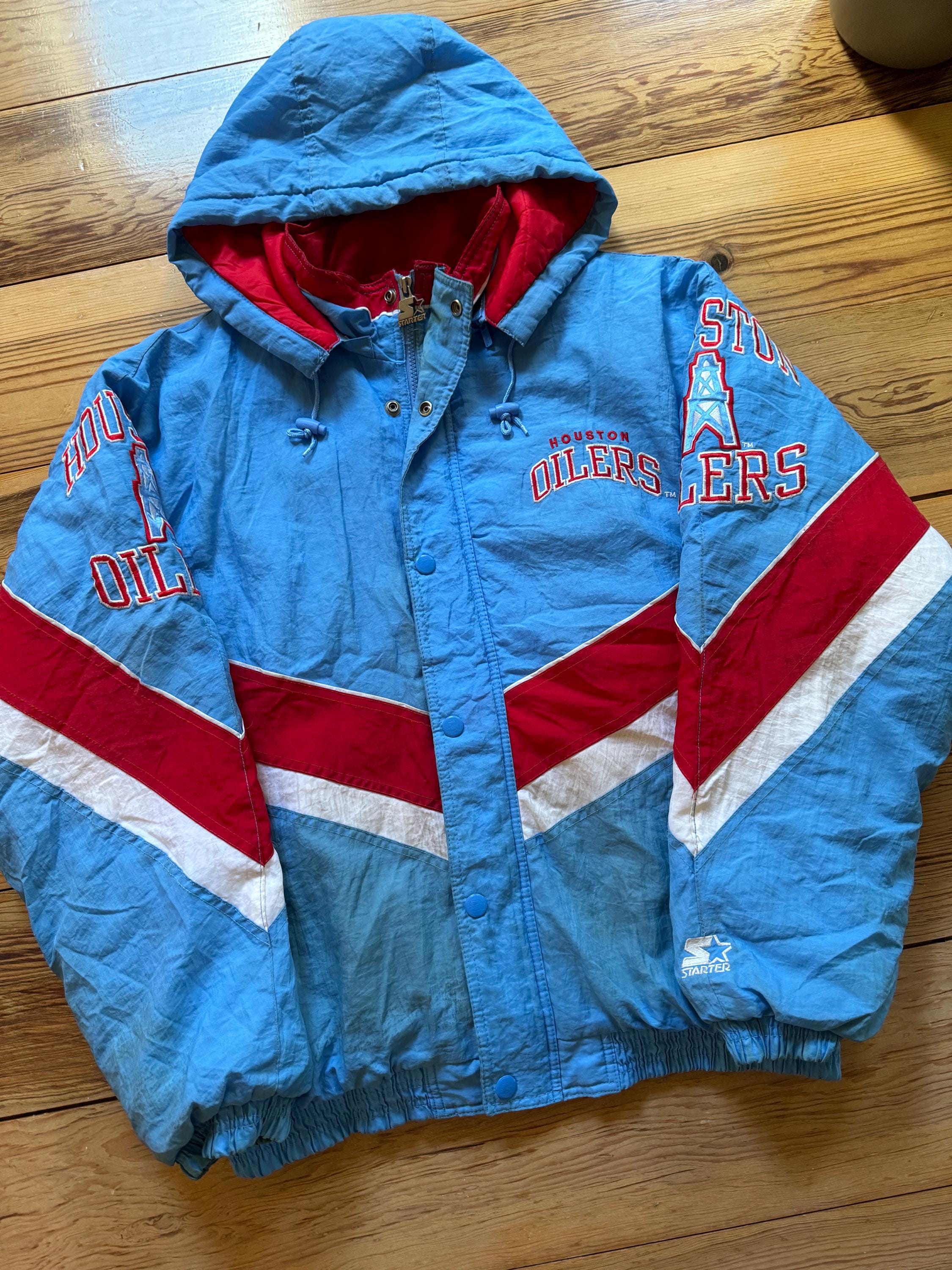 Houston Oilers Starter Jacket - Size Large - Etsy