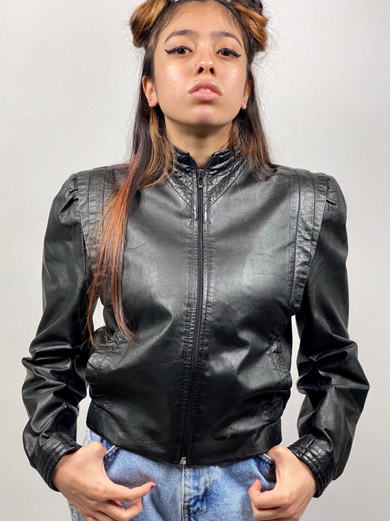 Thriller 1980s genuine leather jacket
