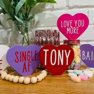 For Amy- Tier Tray Conversation Heart for Valentine’s Day| Valentine’s Gifts for Her