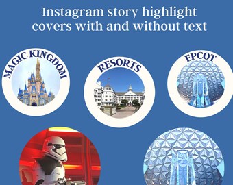 Instagram story highlight icons for Orlando travel
