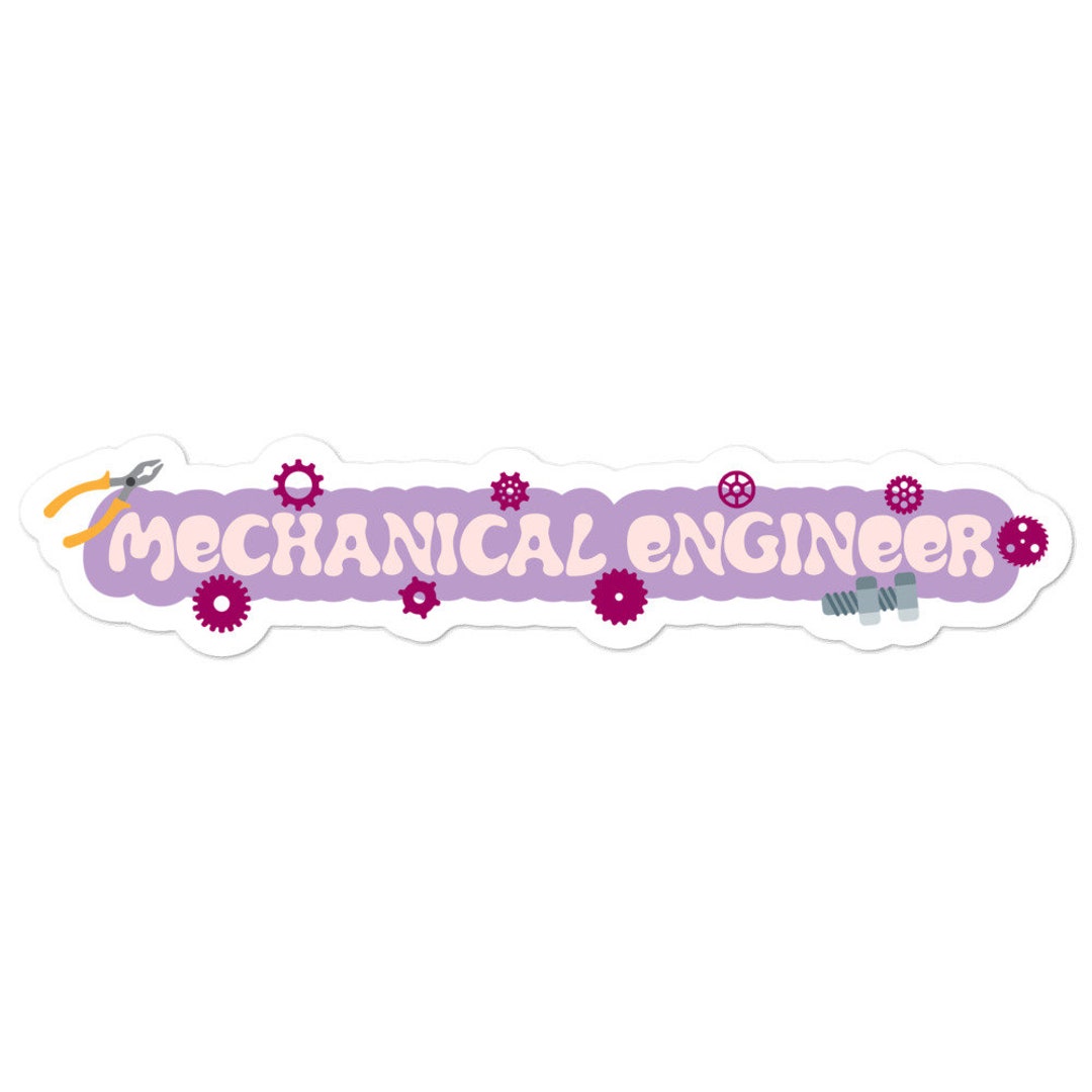 Mechanical Engineer Sticker STEM Sticker Gift - Etsy