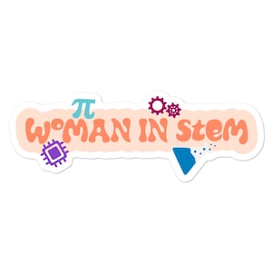Woman in STEM Sticker | STEM Sticker Gift