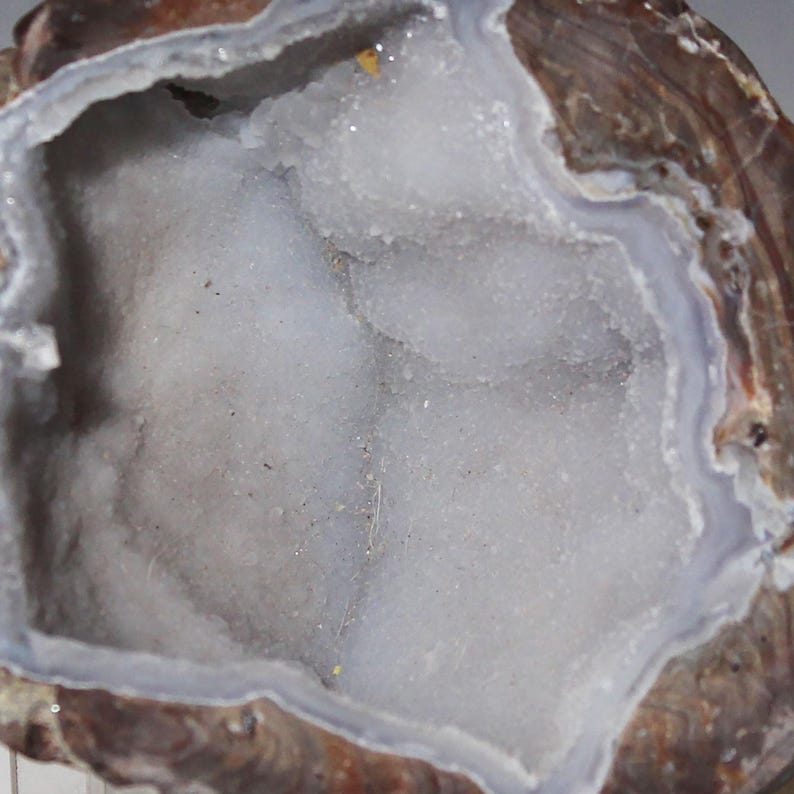 Dugway Geode Half Wide Mouth Prominent Chamber Juab County Utah Blue ...