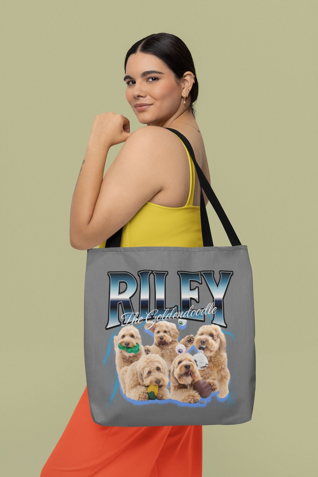 Custom Pet Tote Bag Customized Dog Tote Bag Personalized Tote Bag for