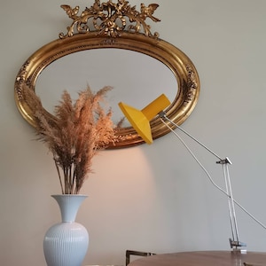 Vintage Yellow Articulated Desk Lamp from 1970s/Mid Century adjustable Lamp / Mid Century lighting /Retro Office Lamp/ Mid Century Modern