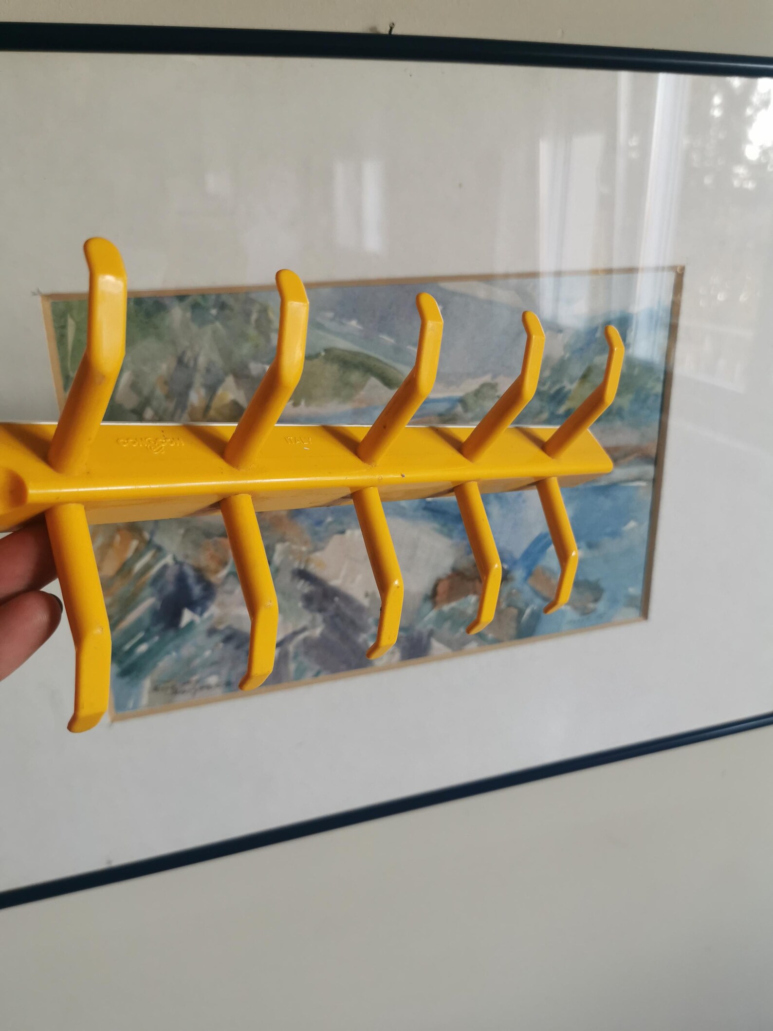 Vintage Plastic Coat Rack Con&con Italy /mid Century Wall Coat Rack ...