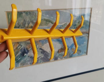 Vintage Con&Con Italy Plastic Coat Rack - Mid Century Wall Hanger