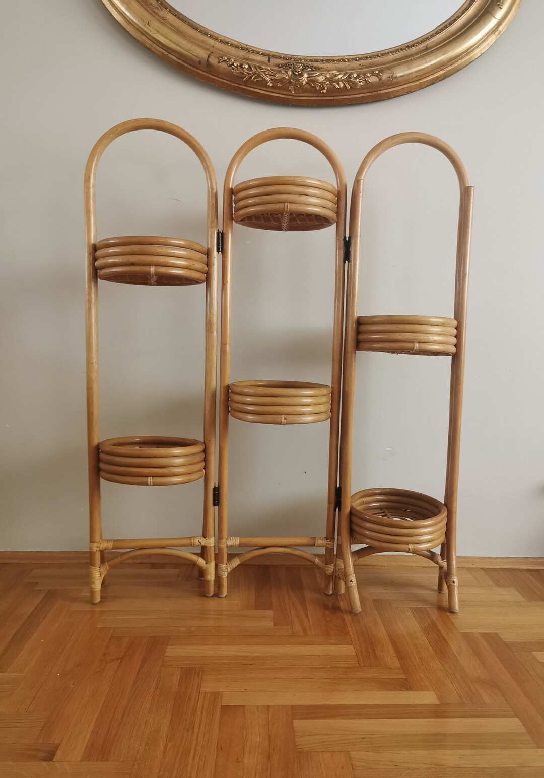 Vintage Bamboo Flower Stand/folding Flower Stand/vintage Boho Etsy