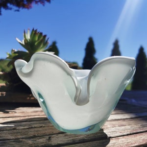 Vintage Murano Italian Art glass Ashtray / Retro Murano ashtray/ Mid century ashtray/ Murano ashtray /Home Decor /Mid Century Modern /