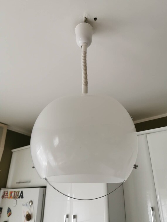 ペンダントランプ 70年代 ミッドセンチュリー 昭和レトロ 照明器具 デンマーク製 真鍮色3レイヤー ペンダントライト