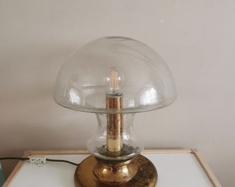 Vintage Doria Mushroom Table Lamp: Mid Century Modern Lighting