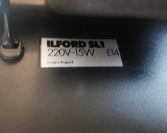 Lampada vintage Ilford per laboratorio fotografico/luce per camera