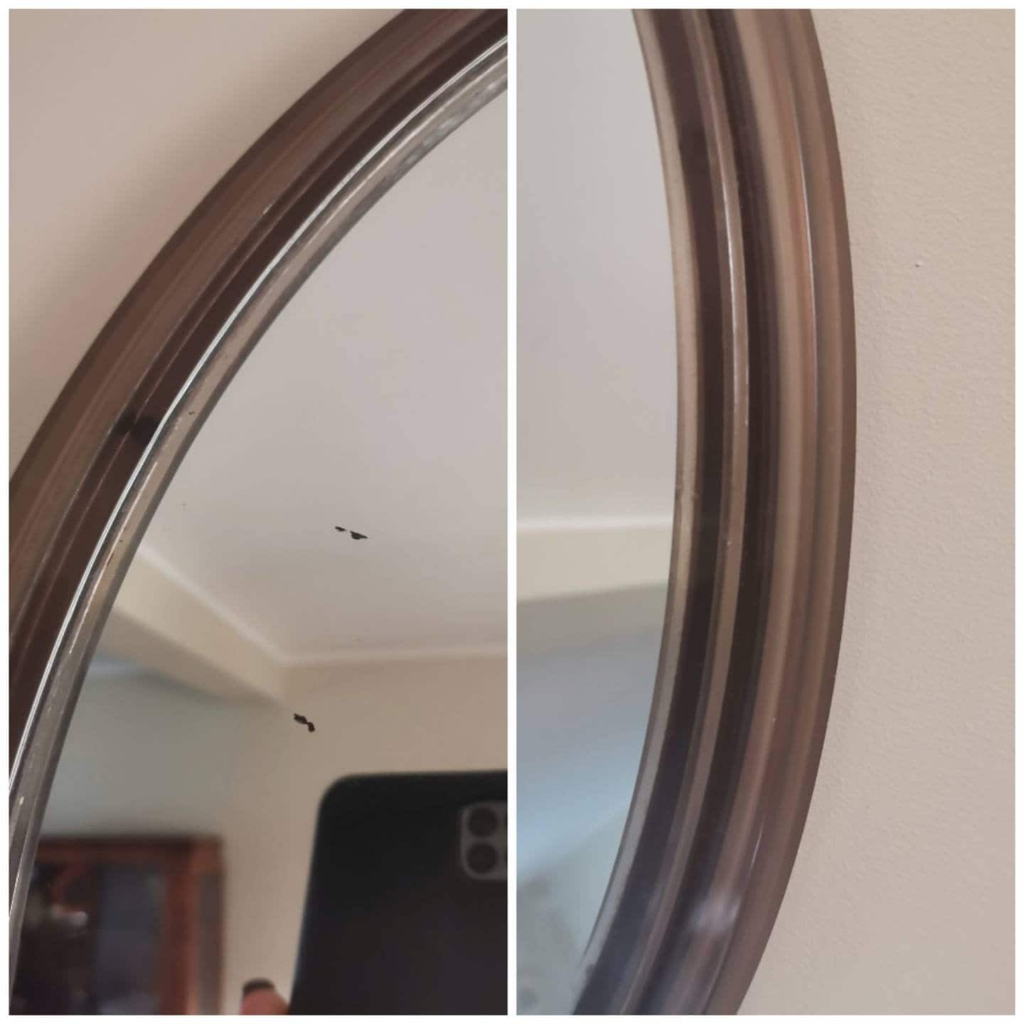 1 of 2 Vintage Wall Plastic Mirrors from 1970s / Space Age Etsy