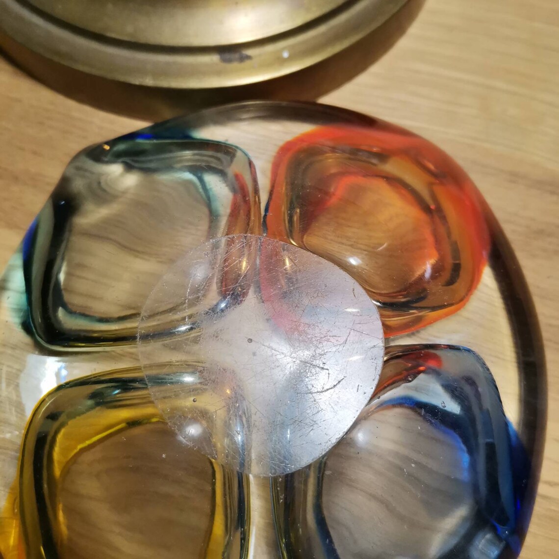 Vintage Murano Italian Art Glass Ashtray / Murano Ashtray Four Etsy