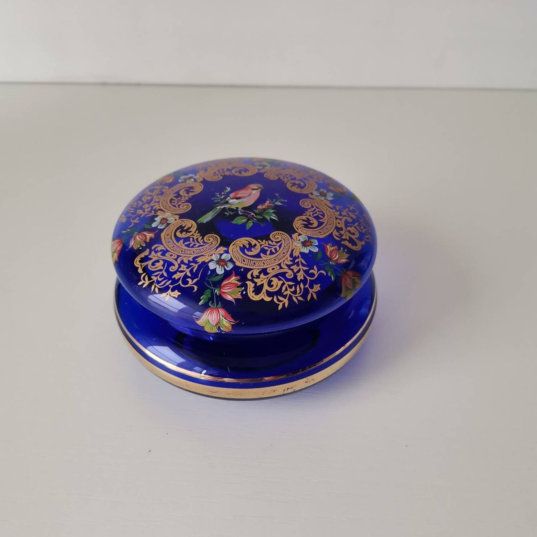 ヴィンテージ ムラーノガラスボウル：手描きのイタリア装飾 - Etsy 日本