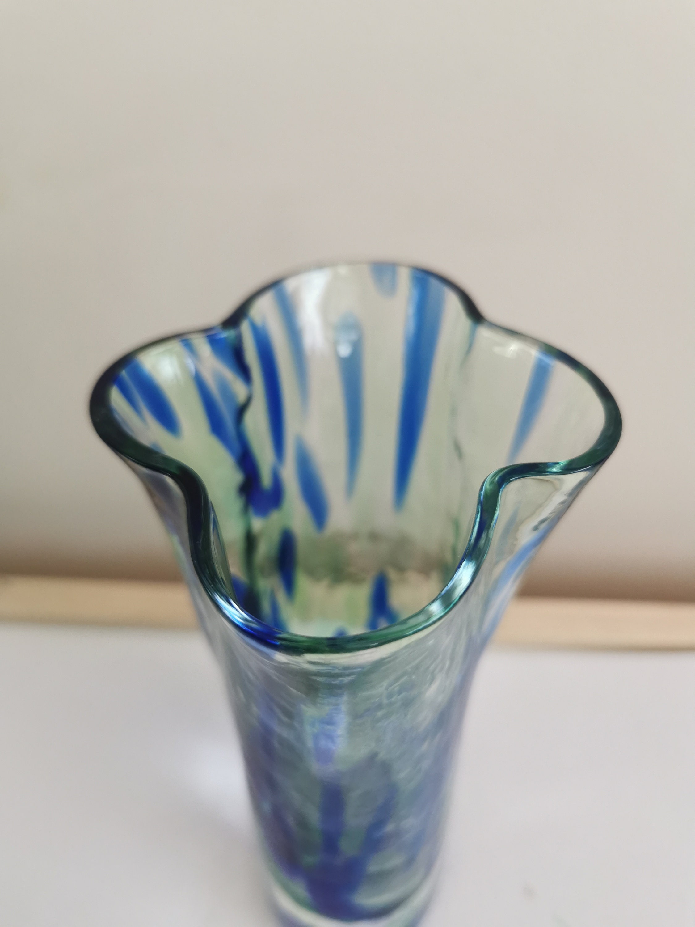 Vintage Glass Vase Renate Stock for Sea Glasbruk Sweden