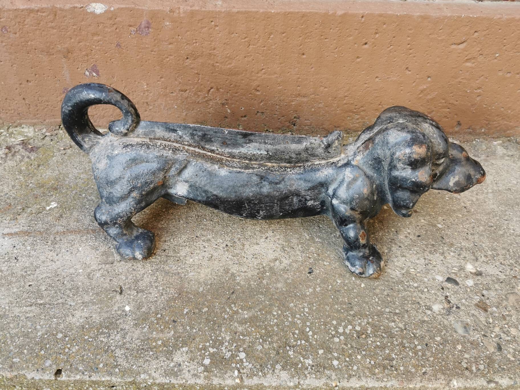 Vintage Cast Iron Dachshund Boot Scraper /antique Cast Iron Etsy