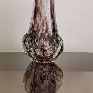Vintage Murano Glass Vase from 70s / Mid century Murano Glass Vase /Italian Stile image 3