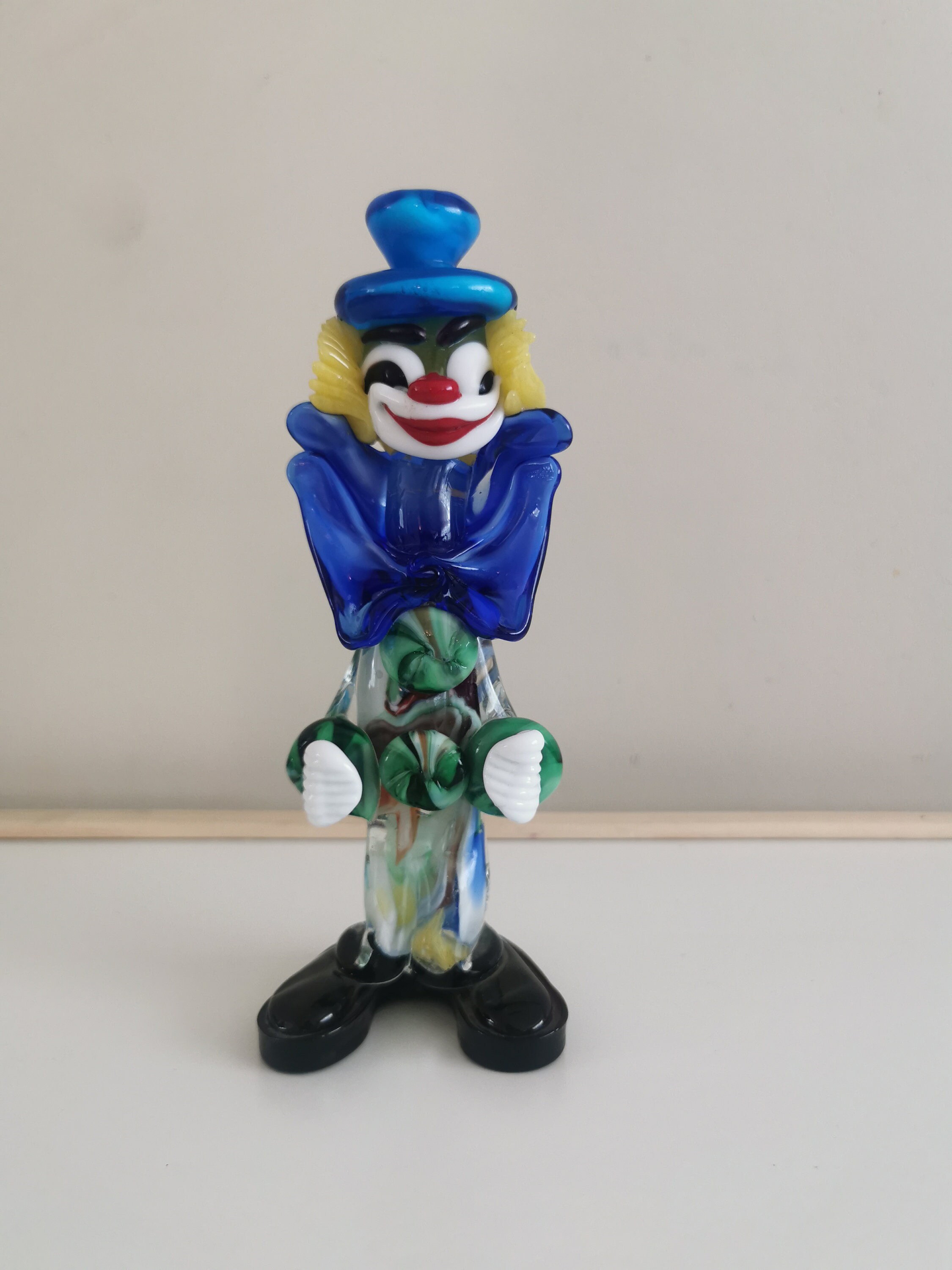 ムラーノガラス ガラス細工 イタリア製 ピエロ 道化師 ヴィンテージ