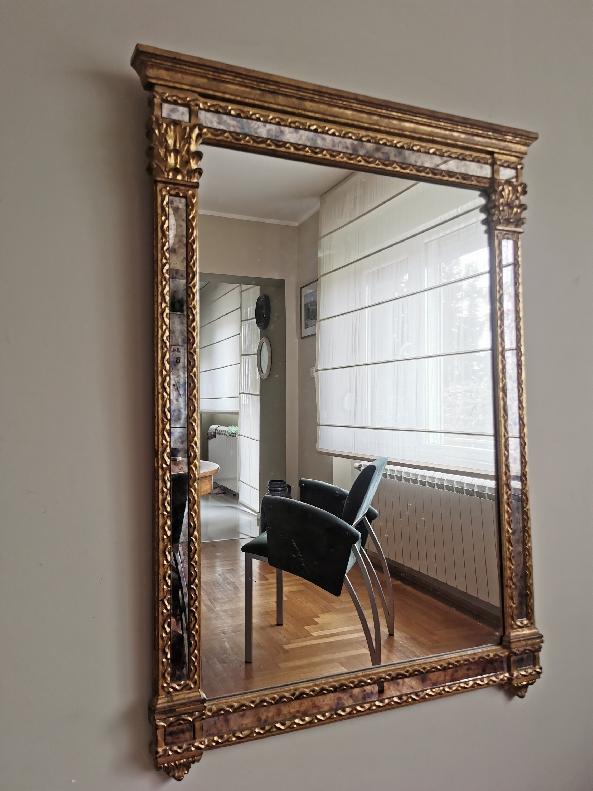 ヴィンテージのデクナット・ウォールミラー：1970年代ミッド