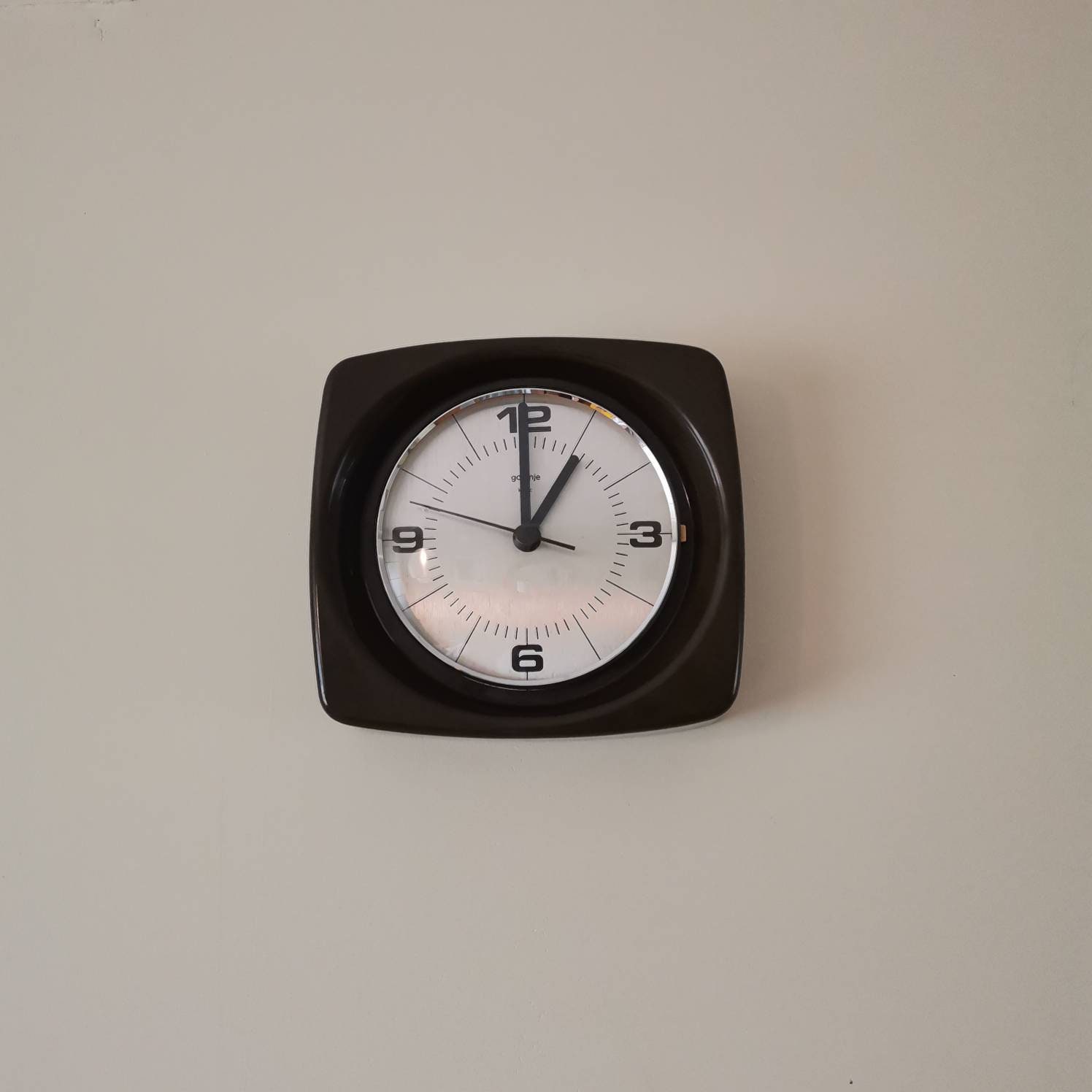 Vintage Brown Wall Clock /gorenje 70s Yugoslavia/ Space Age Etsy